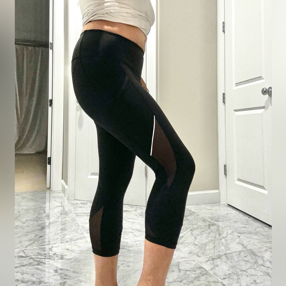 Lululemon Athletica Black Leggings Size 8 With Pockets